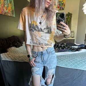 Pure Vida Cropped Road Tripper Tie Dye Tee